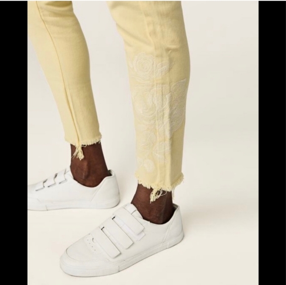 Zara Other - Zara Man 1975 Cropped Jean with Embroidery